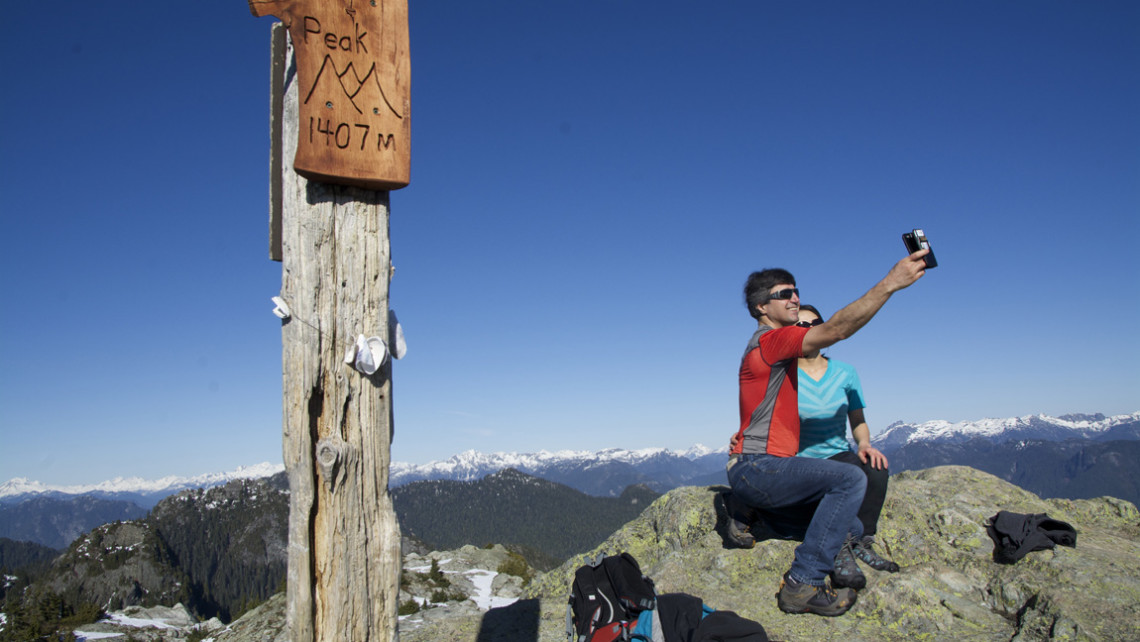 Selfie, Seymour Mtn, First Peak, BC, CDN